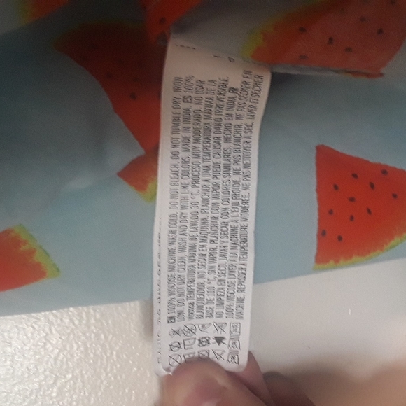 Forever 21 Mens Watermelon Print Button up summery T shirt - Picture 7 of 8